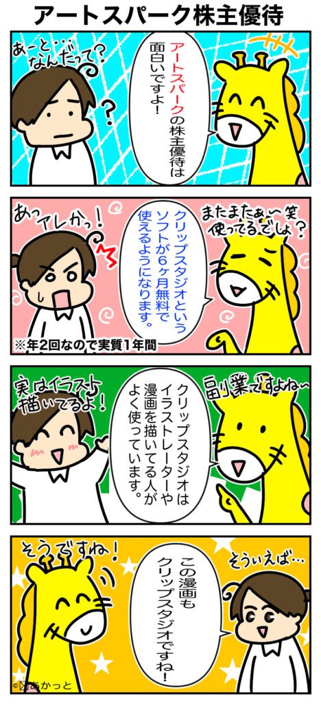 (3663)セルシス株主優待についての解説漫画