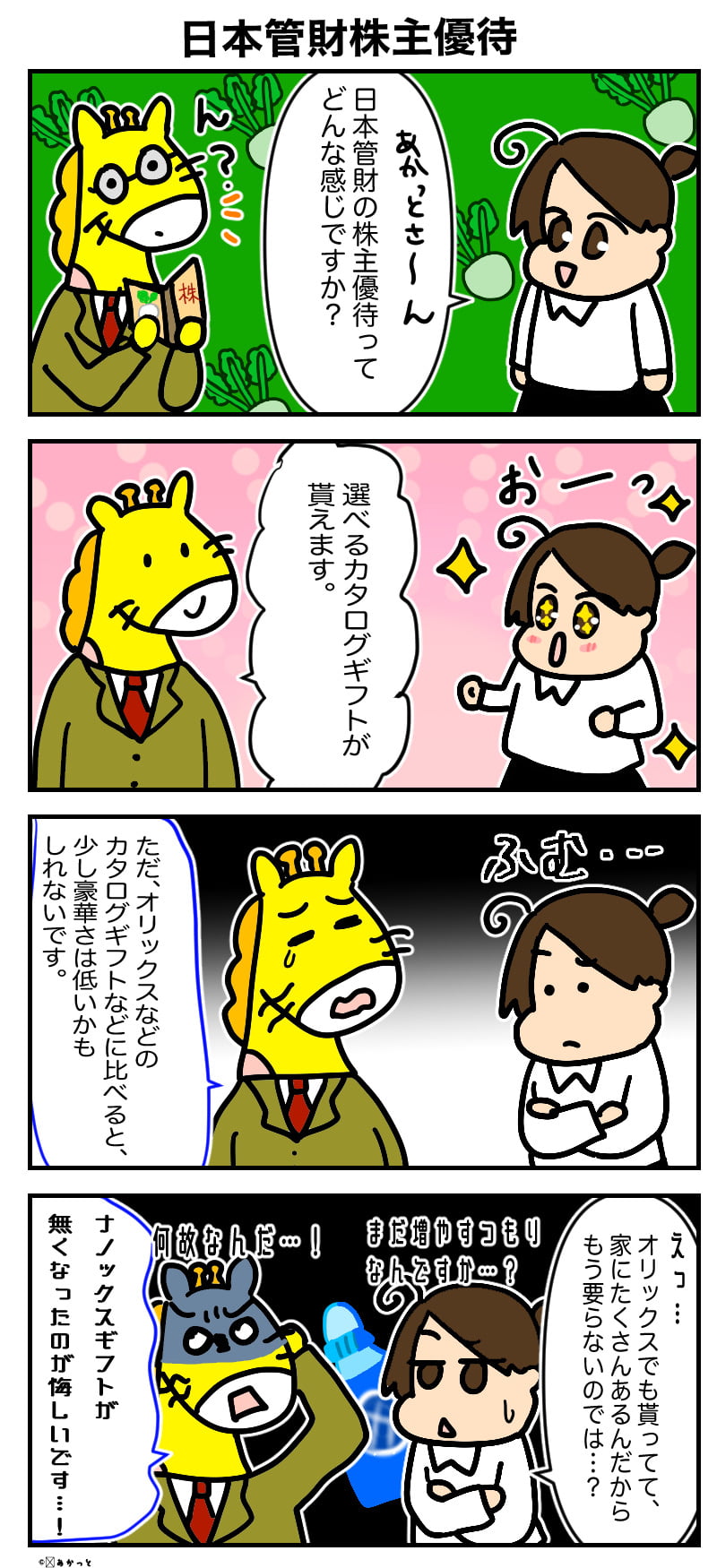 日本管財(9728)株主優待解説漫画